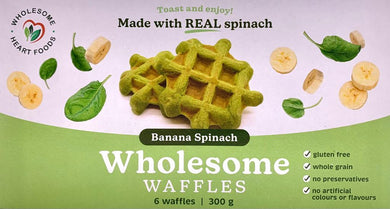 Banana Spinach Waffles