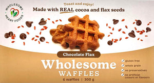 Cocoa Chocolate Flax Waffles